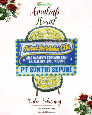 Papan Bunga Duka di Banjaroyo