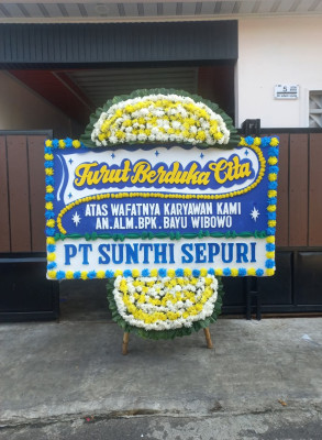 Papan Bunga Duka di Banjaroyo